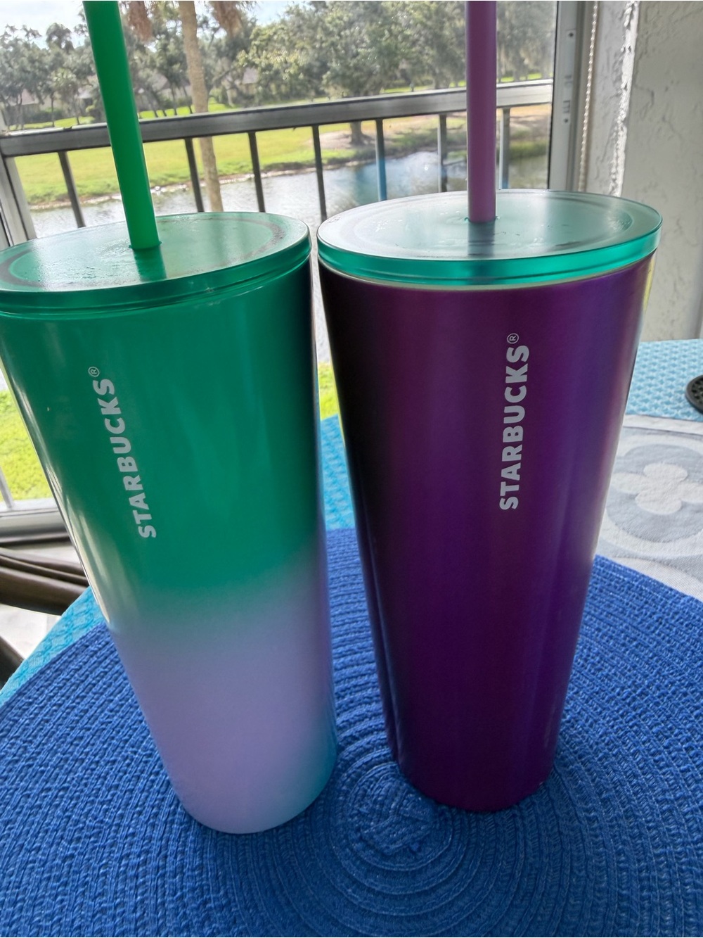 2 Starbucks Tumblers. 16 oz stainless